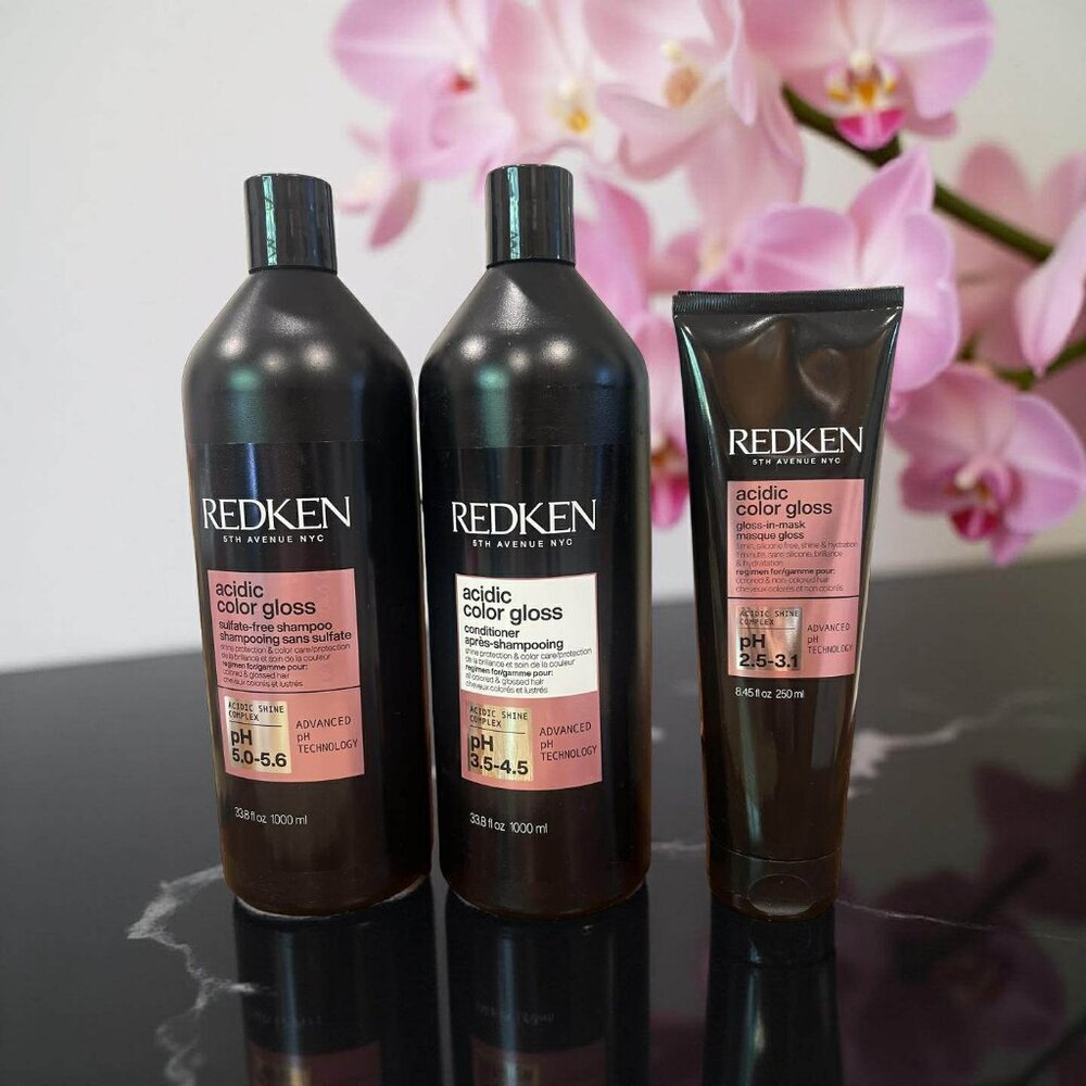 Redken Acidic Color Gloss Shampoo Conditioner 33.8 oz & Mask 8.45 oz